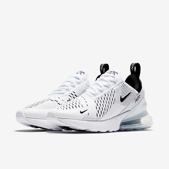 Nike Women's Air Max 270 White/Black Sneakers Sz 8 - Picture 2 of 12